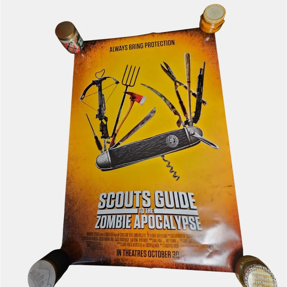 Scouts Guide to the Zombie‎ Apocalypse Promo Movie Poster Oct 2015  Sheridan D/S